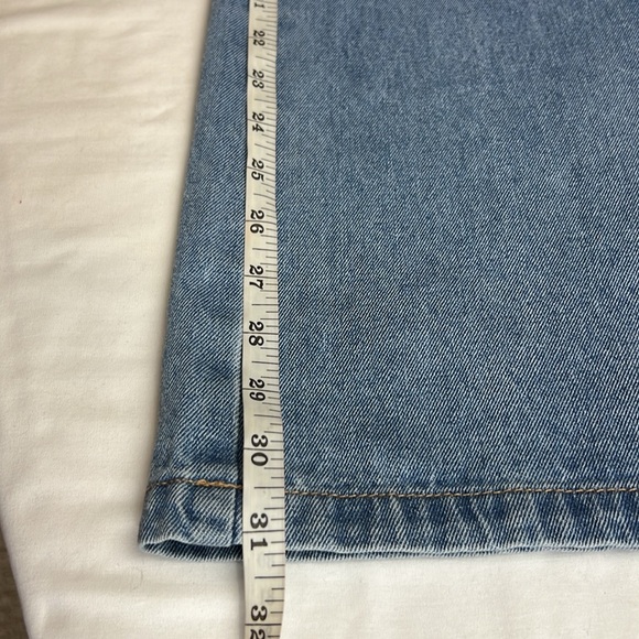 NWT’S Forever 21 Denim Cami Flare Medium Wash Jumpsuit SZ L - Picture 15 of 16